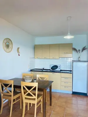 Cuisine ou kitchenette dans l'établissement Punta di mare, appartements bord de mer