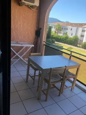 Balcon ou terrasse dans l'établissement 2026 - grand studio avec piscine et plage à 50 m