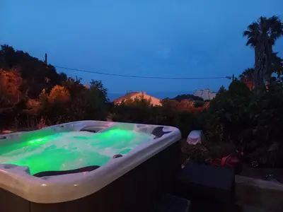 Plan de l'établissement Location Bastia, U Fiumicellu. Vue Mer. Jacuzzi, Barbecue,... Pour 2 personnes