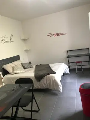 Un ou plusieurs lits dans un hébergement de l'établissement Studio CORTE