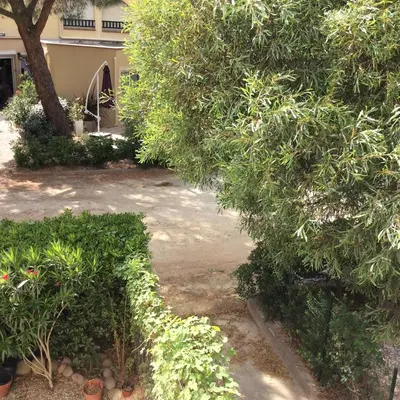 Jardin de l'établissement Appartement F1 Calvi à 150 mètres de la plage