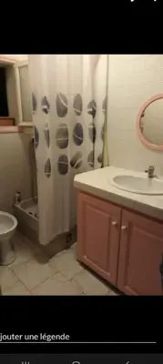 Salle de bains dans l'établissement Studio plage