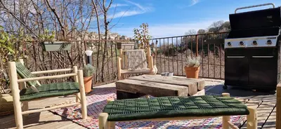 Balcon ou terrasse dans l'établissement A Pasturella, Jacuzzi Spa