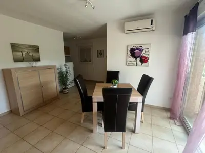 Plan de l'établissement Charmant appartement dans résidence avec piscines