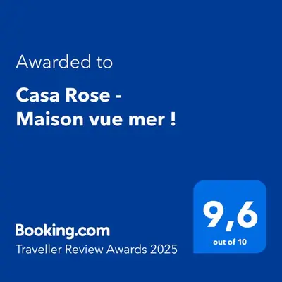 Certificat, récompense, panneau ou autre document affiché dans l'établissement Casa Rose - Maison vue mer !