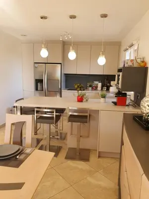 Cuisine ou kitchenette dans l'établissement CAP CORSE VILLA VUE MER et MONTAGNE
