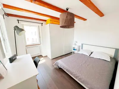 Un ou plusieurs lits dans un hébergement de l'établissement Magnifique duplex de 130 m² à Corte (centre ville)