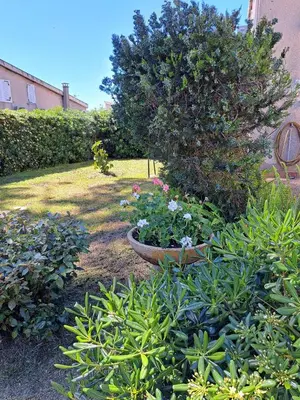 Jardin de l'établissement Mini villa jardin 50 m plage