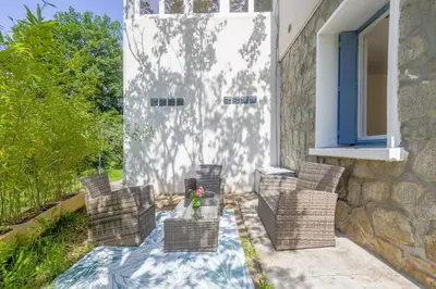 Jardin de l'établissement Terrazza Moriani - Charmant appartement à 500m de la mer