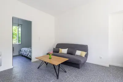 Coin salon dans l'établissement Terrazza Moriani - Charmant appartement à 500m de la mer