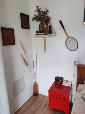 Télévision ou salle de divertissement dans l'établissement Casa Davia. Studio indépendant meublé.