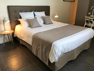 Un ou plusieurs lits dans un hébergement de l'établissement Villa Limone, maison d'hôtes