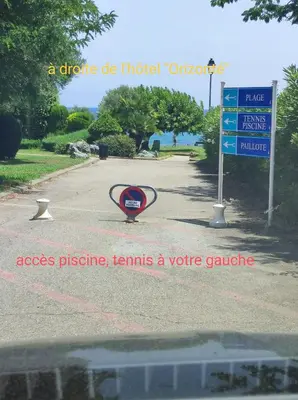 Plan de l'établissement A 5 mn à pied de la mer, piscine ,tennis, paillote