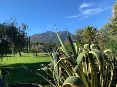 Vue générale sur la montagne ou vue sur la montagne depuis l'appartement