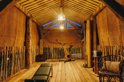 Coin salon dans l'établissement Résidence CASE DI PIGNA magnifique villa avec piscine, de 2 à 6 personnes