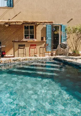 Piscine de l'établissement Résidence CASE DI PIGNA magnifique villa avec piscine, de 2 à 6 personnes ou située à proximité