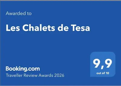 Certificat, récompense, panneau ou autre document affiché dans l'établissement Les Chalets de Tesa