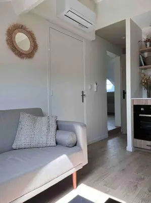 Coin salon dans l'établissement Casa Mariuccia au coeur du village ALGAJOLA