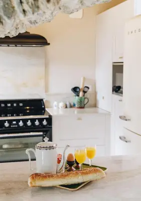 Cuisine ou kitchenette dans l'établissement A Macina