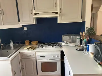 Cuisine ou kitchenette dans l'établissement L’Attellu