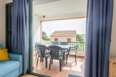 Balcon ou terrasse dans l'établissement La Marine de Bravone