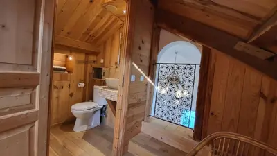 Salle de bains dans l'établissement Entre ciel et mer dans la Citadelle