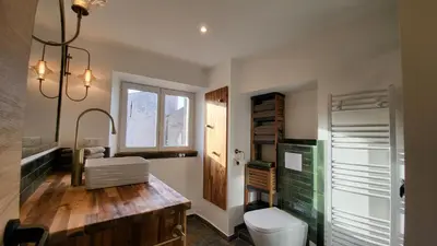 Cuisine ou kitchenette dans l'établissement Entre ciel et mer dans la Citadelle