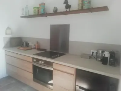 Cuisine ou kitchenette dans l'établissement A Torra
