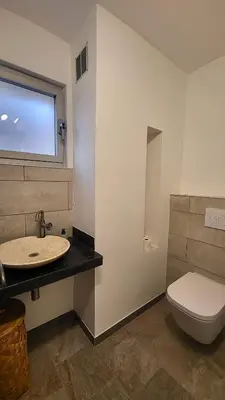 Salle de bains dans l'établissement Appartement sur la baie, en centre ville
