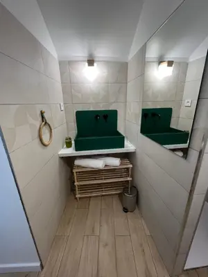 Salle de bains dans l'établissement Charmant studio