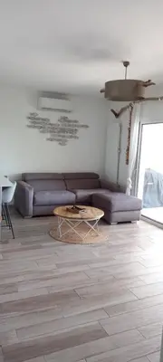 Coin salon dans l'établissement appartement de standing T2 l'île rousse vue mer résidence paolina