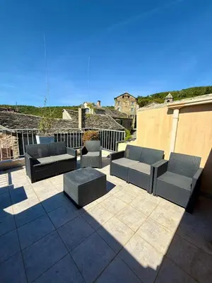Balcon ou terrasse dans l'établissement A Torra entre mer et ciel
