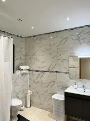 Salle de bains dans l'établissement Maison centre-ville
