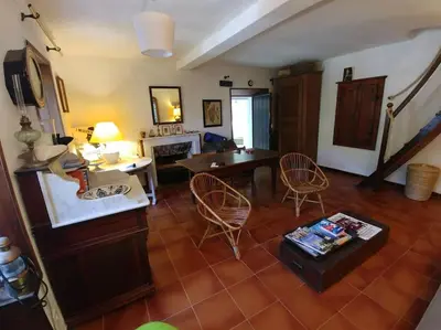 Coin salon dans l'établissement Waterfront Authentic Corsican house