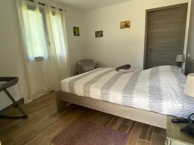 Un ou plusieurs lits dans un hébergement de l'établissement Terra bella Costa Verde T2 classé 3 étoiles