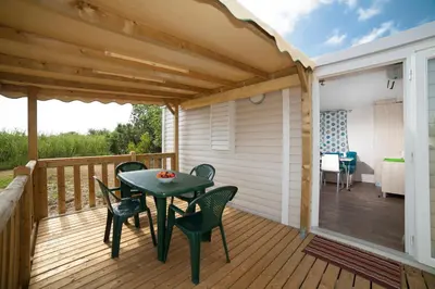 Balcon ou terrasse dans l'établissement Camping Miami plage