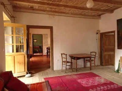 Coin salon dans l'établissement Authentique maison de village de Gavignano