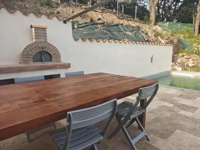 Plan de l'établissement Maison avec vue sur la mer et piscine