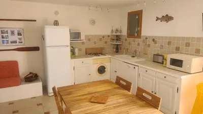 Cuisine ou kitchenette dans l'établissement CABANON SEVERIN