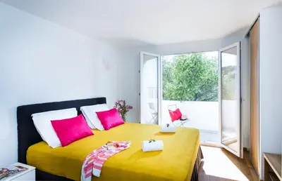 Un ou plusieurs lits dans un hébergement de l'établissement Villa Mare