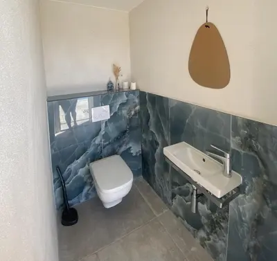Salle de bains dans l'établissement Fiore di Machja - Moncale