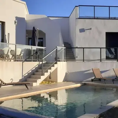 Villa Rossa Contemporaine Piscine chauffée