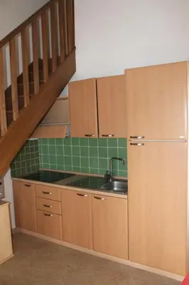 Cuisine ou kitchenette dans l'établissement Appartamento con 2 camere da letto a 200 m dalla spiaggia