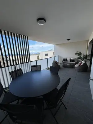 Coin salon dans l'établissement Appartement T2 vue mer et citadelle