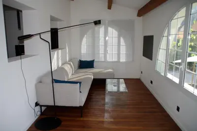 Télévision ou salle de divertissement dans l'établissement Casa Santa Villa 1 km Ile Rousse