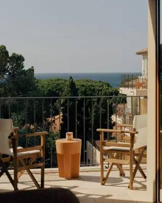 Balcon ou terrasse dans l'établissement Boutique Hôtel Responsable et Restaurant Basgi Basgi