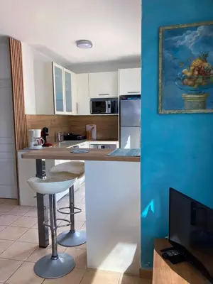 Cuisine ou kitchenette dans l'établissement Casa Azul Turquesa