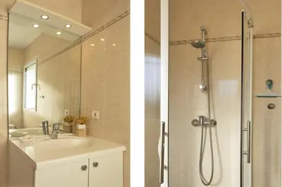 Salle de bains dans l'établissement Casa Azul Turquesa