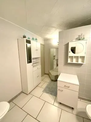 Salle de bains dans l'établissement Appartement en rez de villa