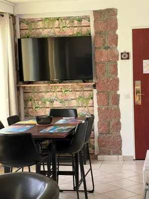 Télévision ou salle de divertissement dans l'établissement Residence Appartement le Porto